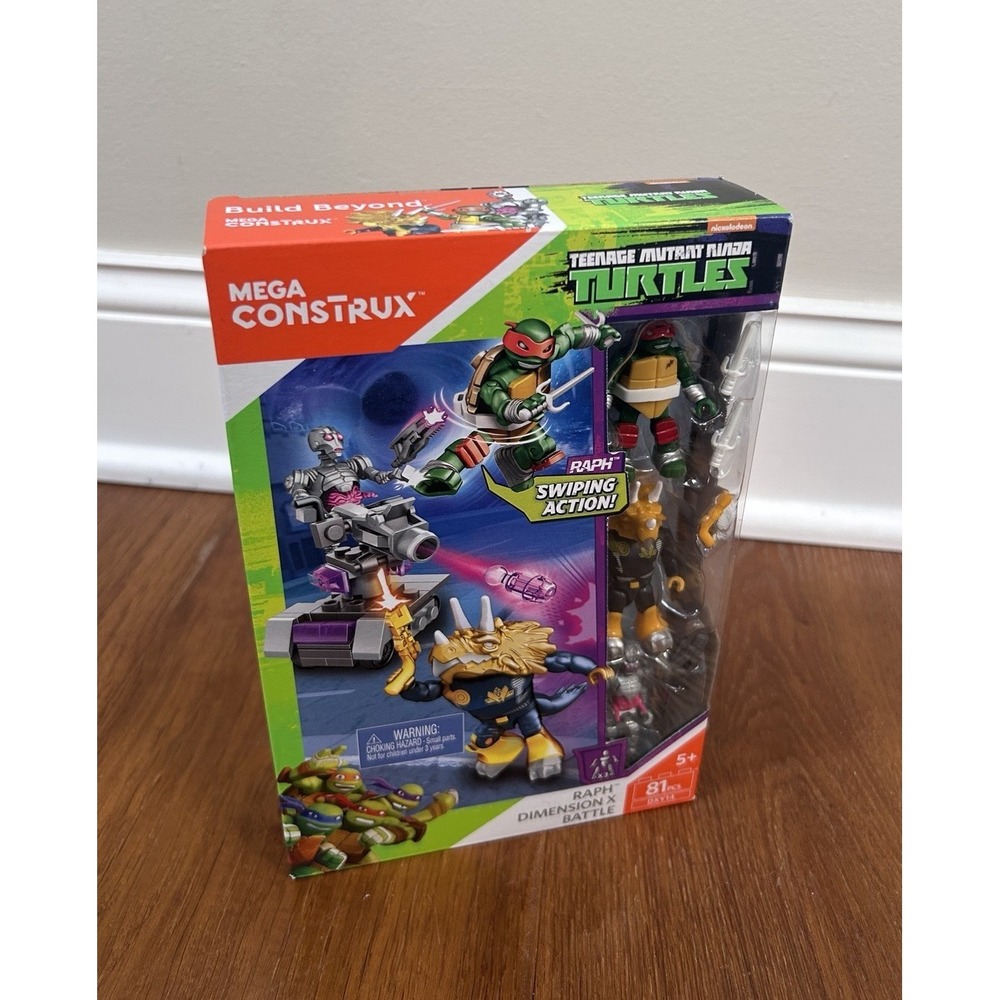 Mega Construx Teenage Mutant Ninja Turtles Raph Dimension X Battle 81 pcs NEW